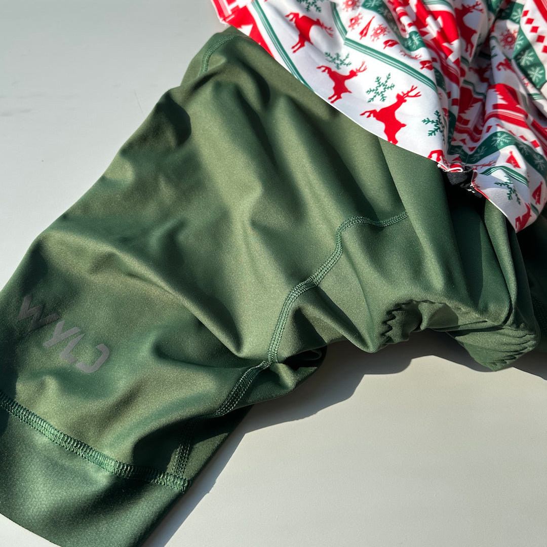 Green Bib Shorts