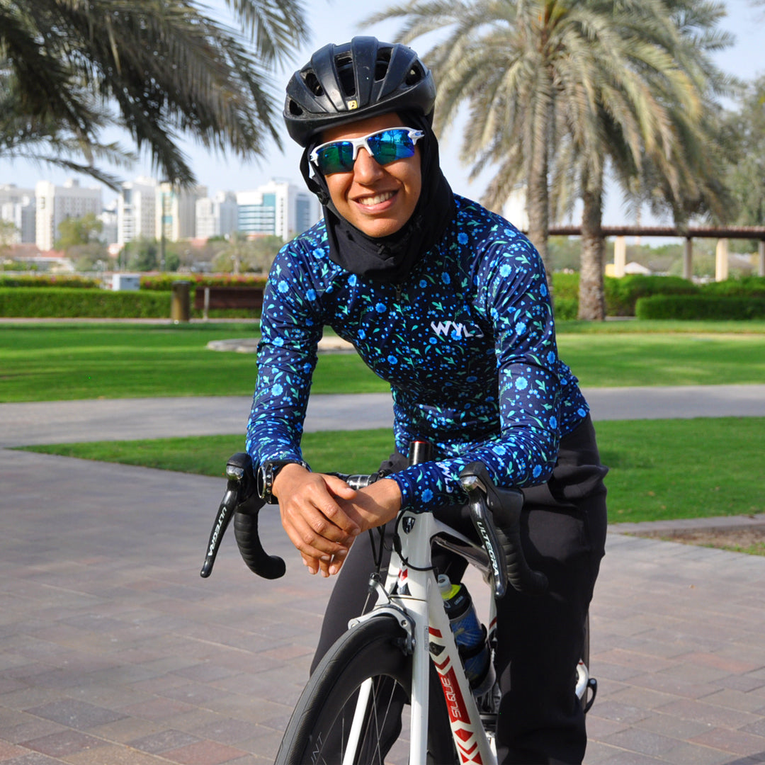 Tsava Blue Long Sleeve Jersey | Club Fit